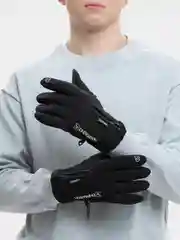 Черный перчатки сенсорные, унисекс, демисезонные