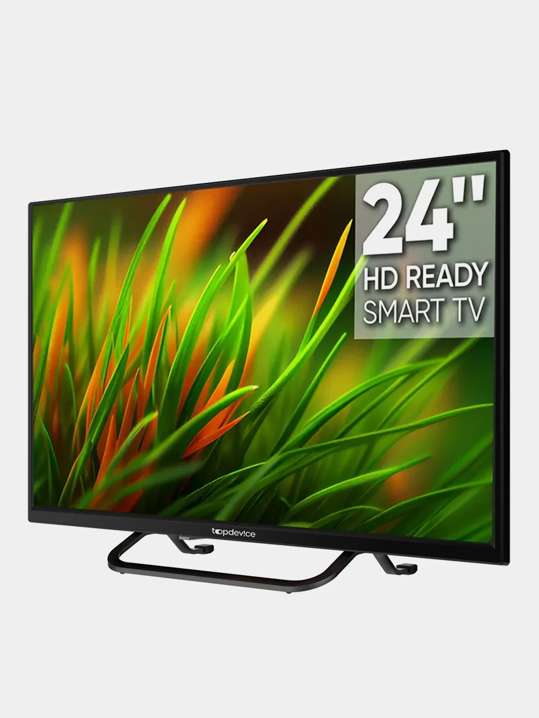 Белый телевизор LED 24" Topdevice Smart 24BS02H, HD Ready/Smart TV/Wi-Fi