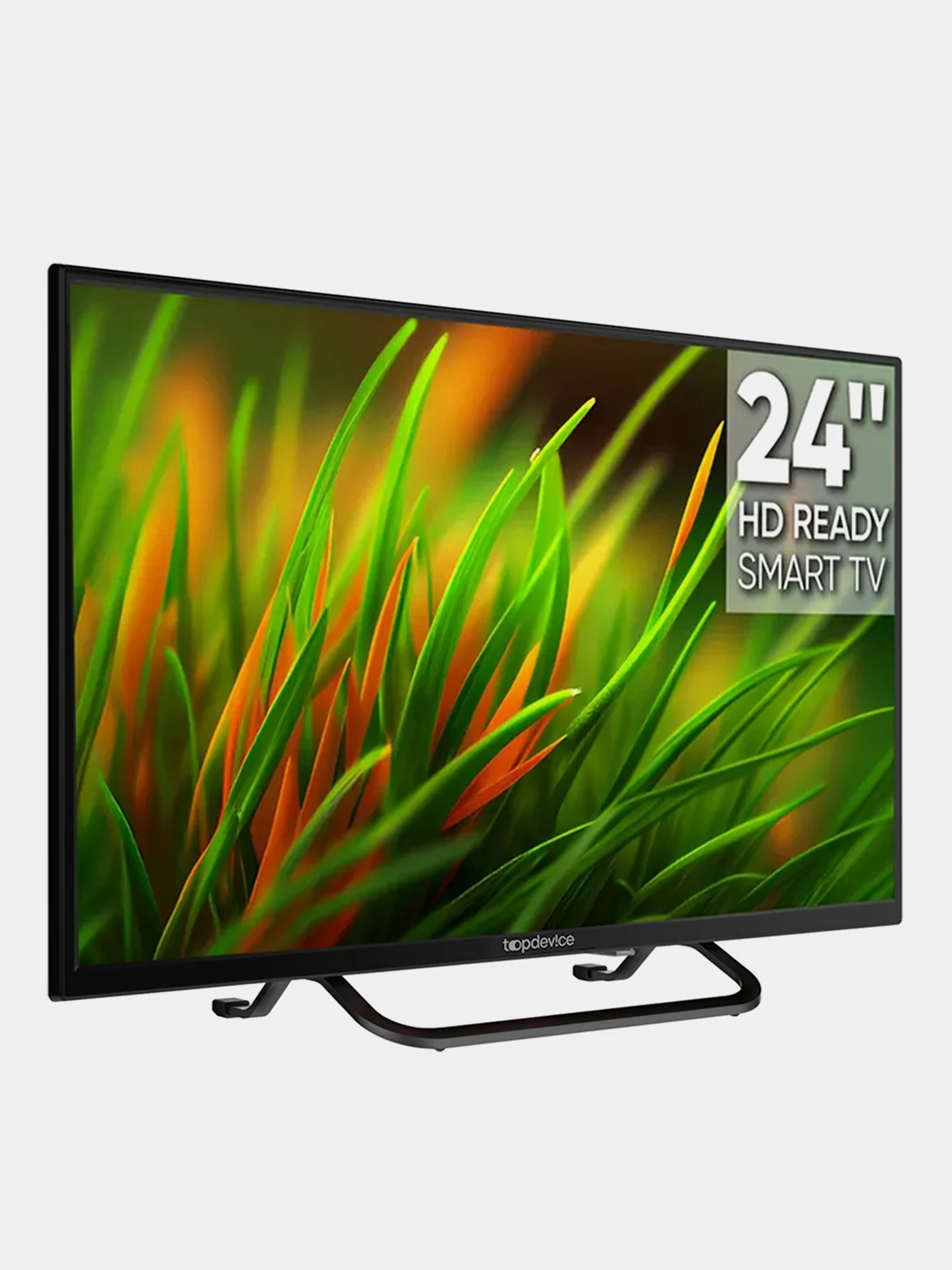 Белый телевизор LED 24" Topdevice Smart 24BS02H, HD Ready/Smart TV/Wi-Fi