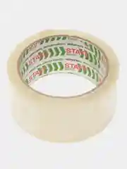 Скотч широкий упаковочный канцелярский односторонний, клейкая лента, 6 штук Staff 440179