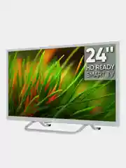 Белый телевизор LED 24" Topdevice Smart 24BS02H, HD Ready/Smart TV/Wi-Fi
