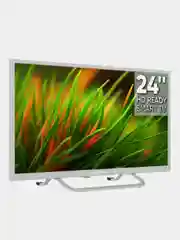 Белый телевизор LED 24" Topdevice Smart 24BS02H, HD Ready/Smart TV/Wi-Fi
