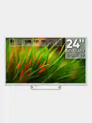 Белый телевизор LED 24" Topdevice Smart 24BS02H, HD Ready/Smart TV/Wi-Fi