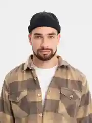 Черный кепка докер, бейсболка без козырька, кепка без козырька