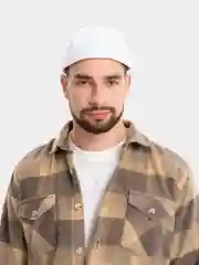 Белый кепка докер, бейсболка без козырька, кепка без козырька