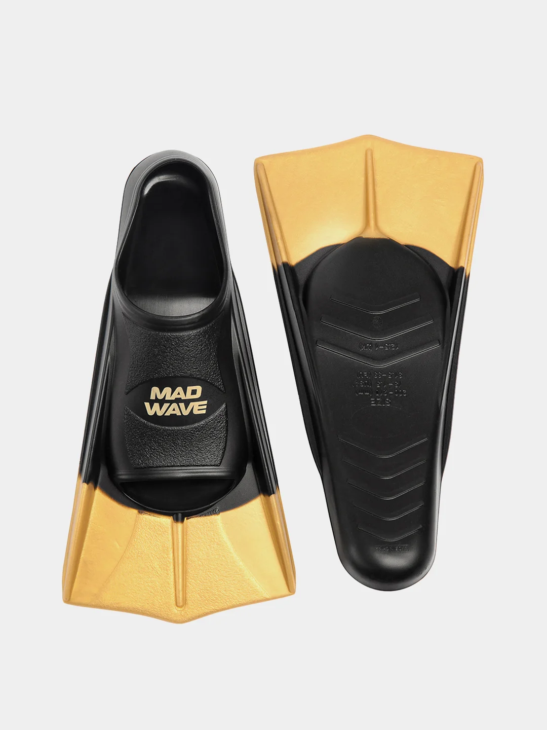 Золотой тренировочные ласты для плавания в бассейне Fins Training Mad Wave