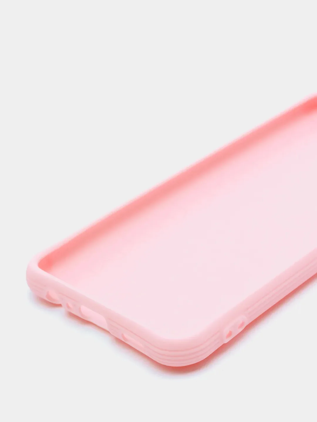 Розовый силиконовый чехол Huawei P40 Lite e Xiaomi Redmi 8/Note 7/8T/Samsung A50/A31/A11/A01/A41