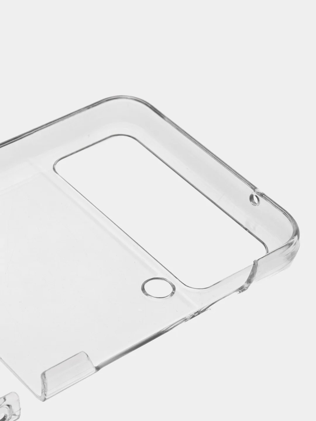 Прозрачный складной, пластиковый чехол Rosco для Samsung Galaxy Z Flip 4, прозрачный, с защитой камер