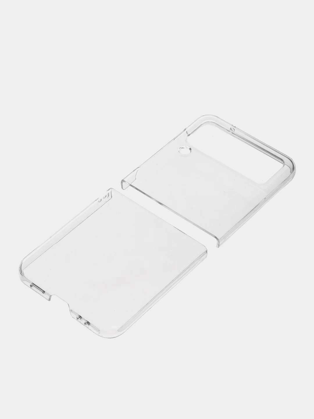 Прозрачный складной, пластиковый чехол Rosco для Samsung Galaxy Z Flip 4, прозрачный, с защитой камер