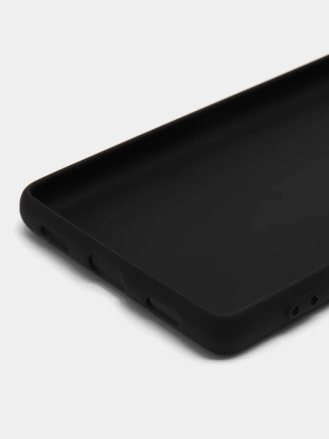 Черный чехол для Google Pixel 7A силиконовый BROSCORP матовый тонкий с бортиком- защитой камер
