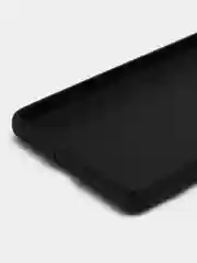 Черный чехол для Google Pixel 7A силиконовый BROSCORP матовый тонкий с бортиком- защитой камер