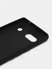 Черный чехол для Google Pixel 7A силиконовый BROSCORP матовый тонкий с бортиком- защитой камер