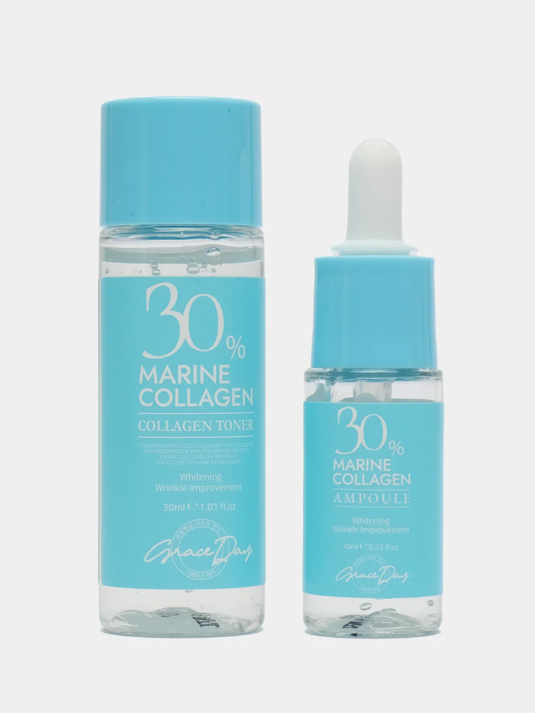 Набор для лица с коллагеном Marine Collagen 30% Grace Day, 30/30/10/20 мл, Корея