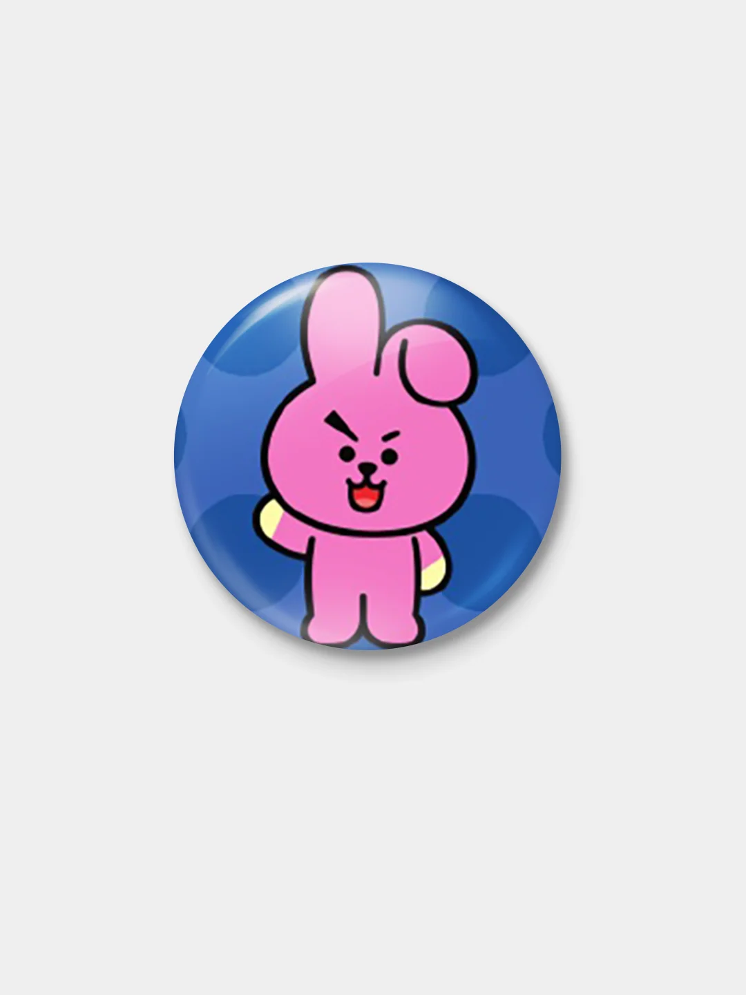 Бежевый меланж к-поп значки "BT21", 56 мм