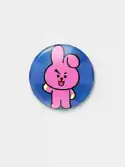 Бежевый меланж к-поп значки "BT21", 56 мм