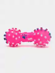 Фуксия резиновая игрушка "Косточка", для домашних животных, пищащая