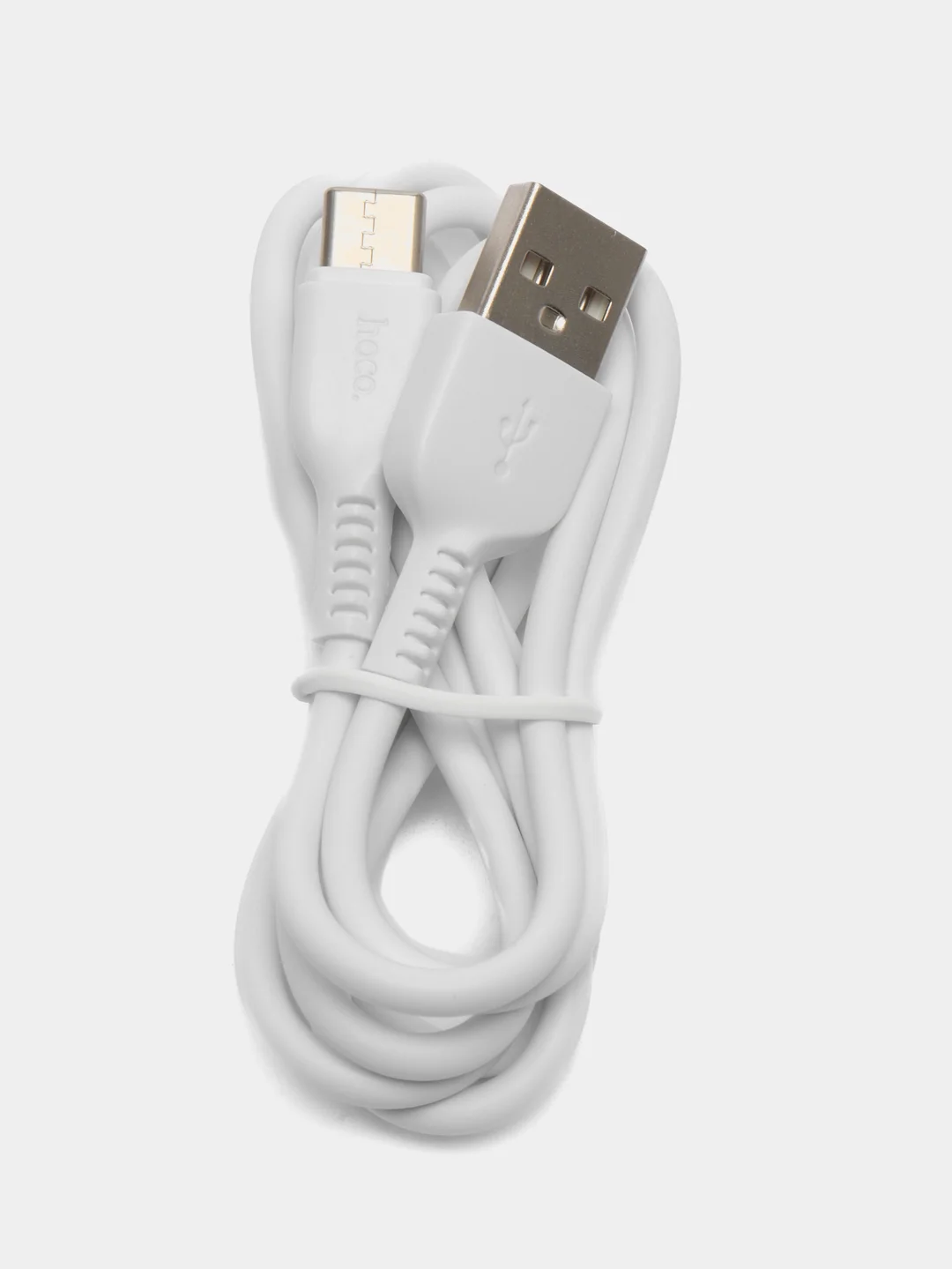 Белый кабель Hoco X20, Type-C - USB, 2 А, 1 м, PVC оплетка, белый