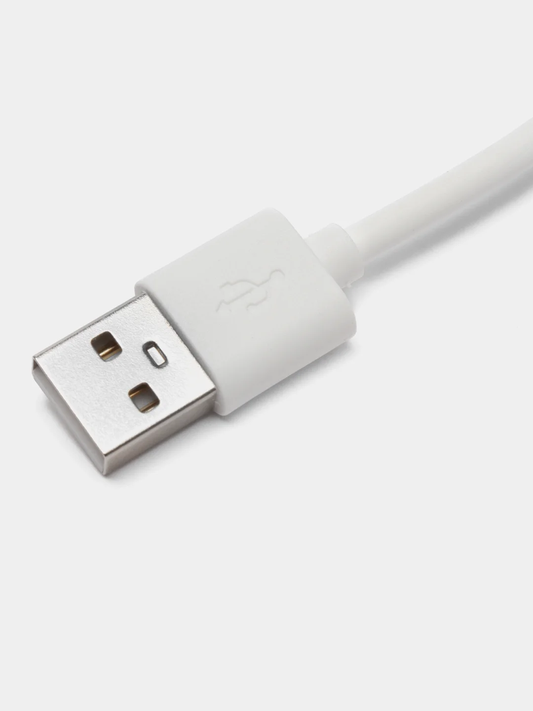 Белый кабель Windigo, microUSB - USB, 2 А, зарядка + передача данных, TPE оплетка, 1 м, белый