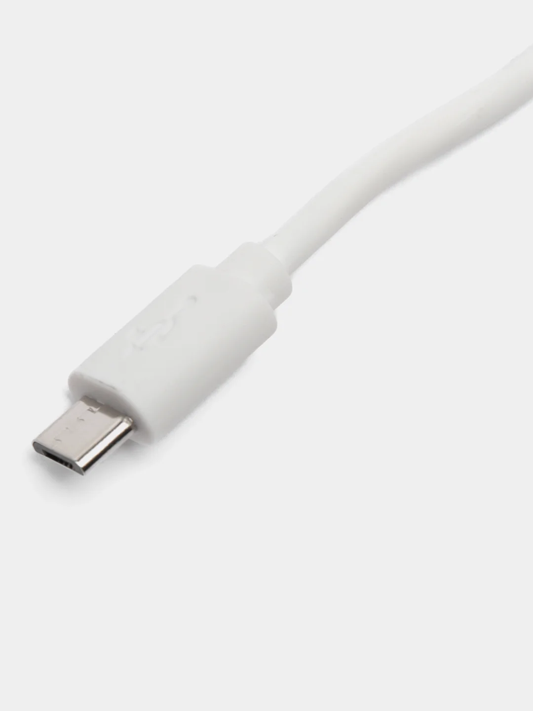 Белый кабель Windigo, microUSB - USB, 2 А, зарядка + передача данных, TPE оплетка, 1 м, белый