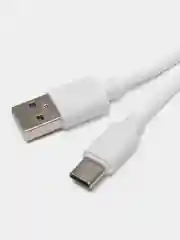 Белый кабель LuazON, Type-C - USB, 2 А, 1 м, белый