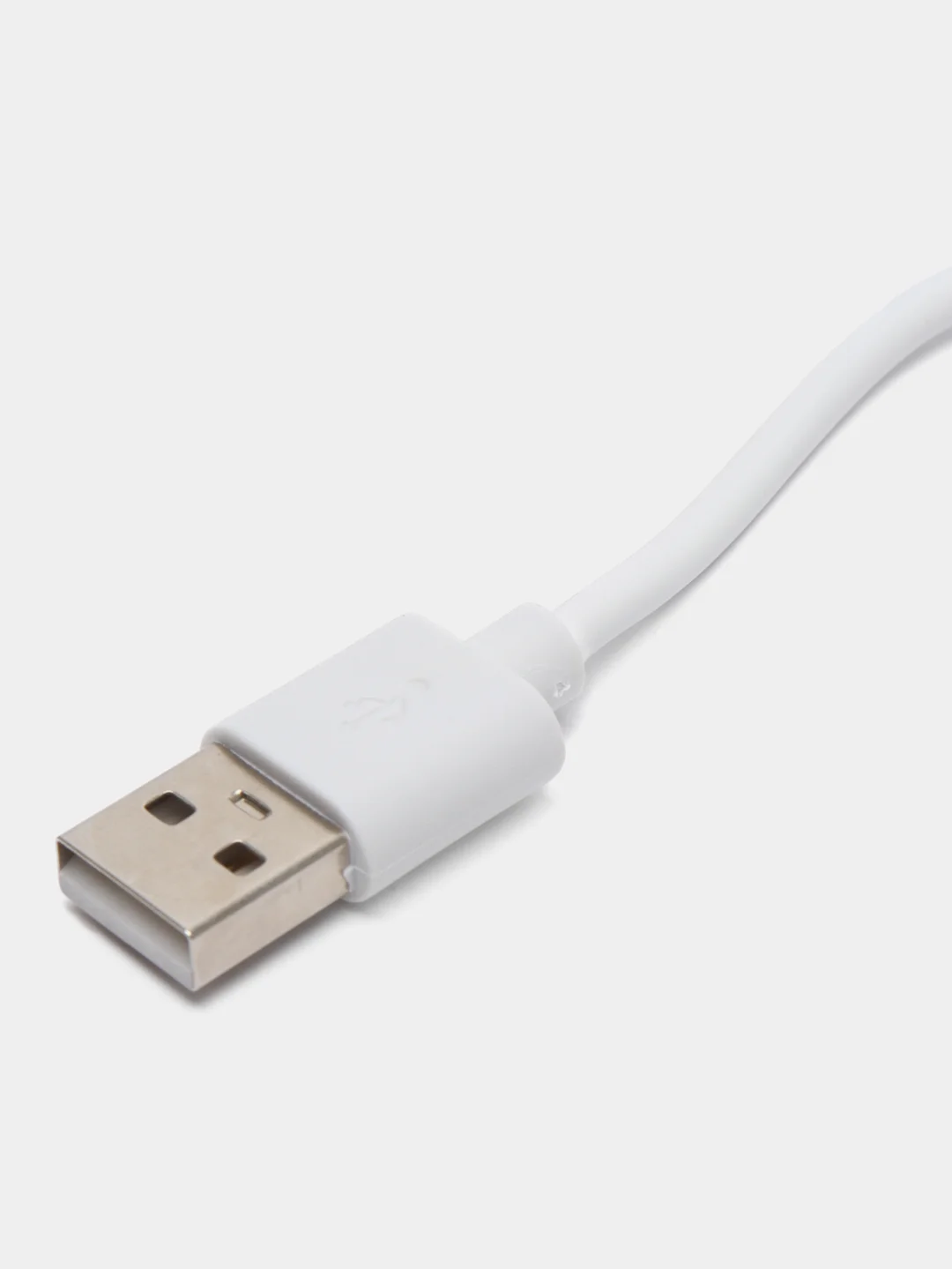 Белый кабель LuazON, Type-C - USB, 2 А, 1 м, белый