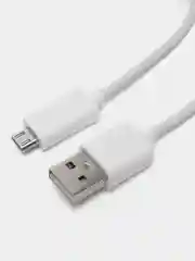 Белый кабель LuazON, microUSB - USB, 1 А, 0.8 м, белый