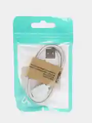 Белый кабель LuazON, microUSB - USB, 1 А, 0.8 м, белый