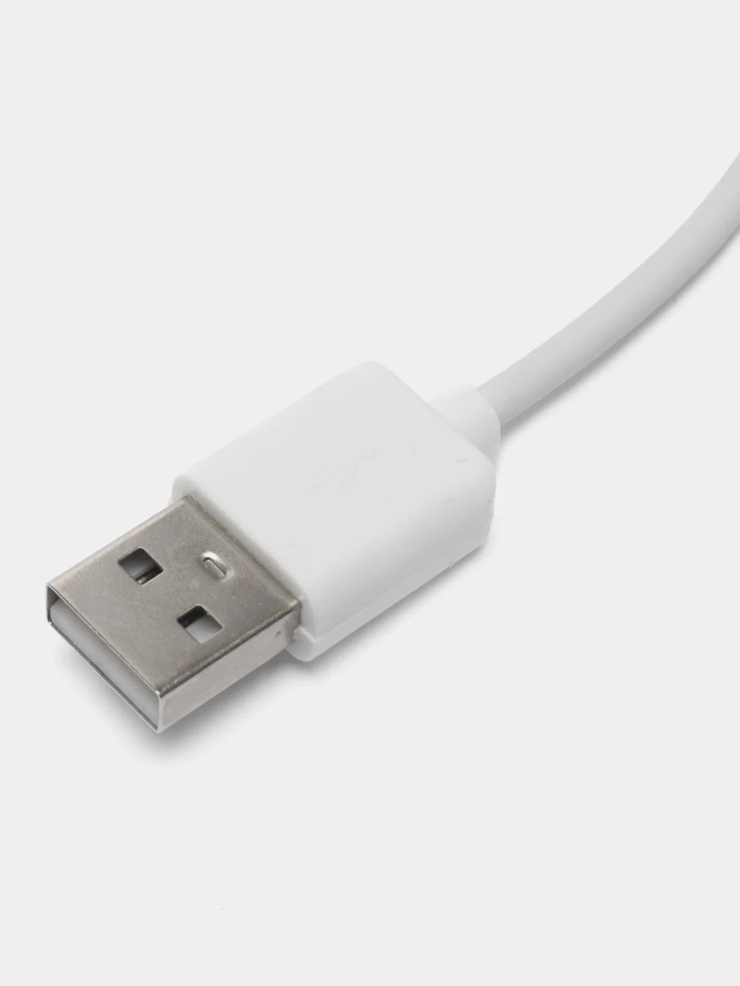 Белый кабель LuazON, microUSB - USB, 1 А, 0.8 м, белый