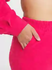 Вишнёвый вельветовый костюм женский, большой размер