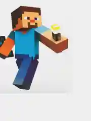 Алый термотрансфер, термонаклейка на одежду по мотивам игры Minecraft (Майнкрафт)