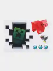Алый термотрансфер, термонаклейка на одежду по мотивам игры Minecraft (Майнкрафт)