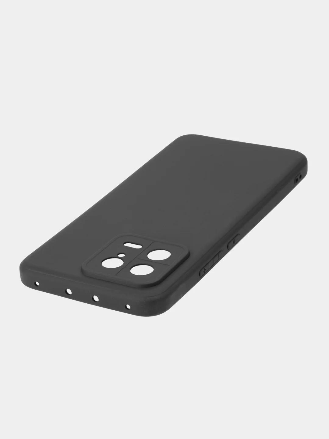Черный чехол BROSCORP для Xiaomi 13, матовый, силиконовый, тонкий, бортик вокруг камер