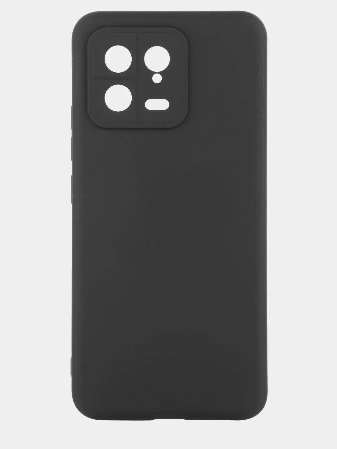 Черный чехол BROSCORP для Xiaomi 13, матовый, силиконовый, тонкий, бортик вокруг камер