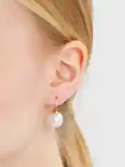 Серьги Крупная жемчужина