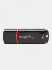 Флешка накопитель для компьютера 16 Gb, SmartBuy Crown, Usb 2.0, черный