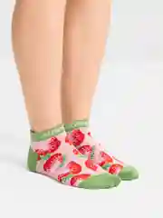 Лесной зеленый носки укороченные, хлопковые, плотные