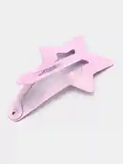 Фиолетовый заколка клик-клак "Звезда", 4,5 см
