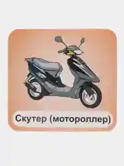 Транспорт индивидуального пользования: 12 цветных карточек. Стихи, загадки