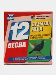 Времена года. Весна. Развивающие карточки