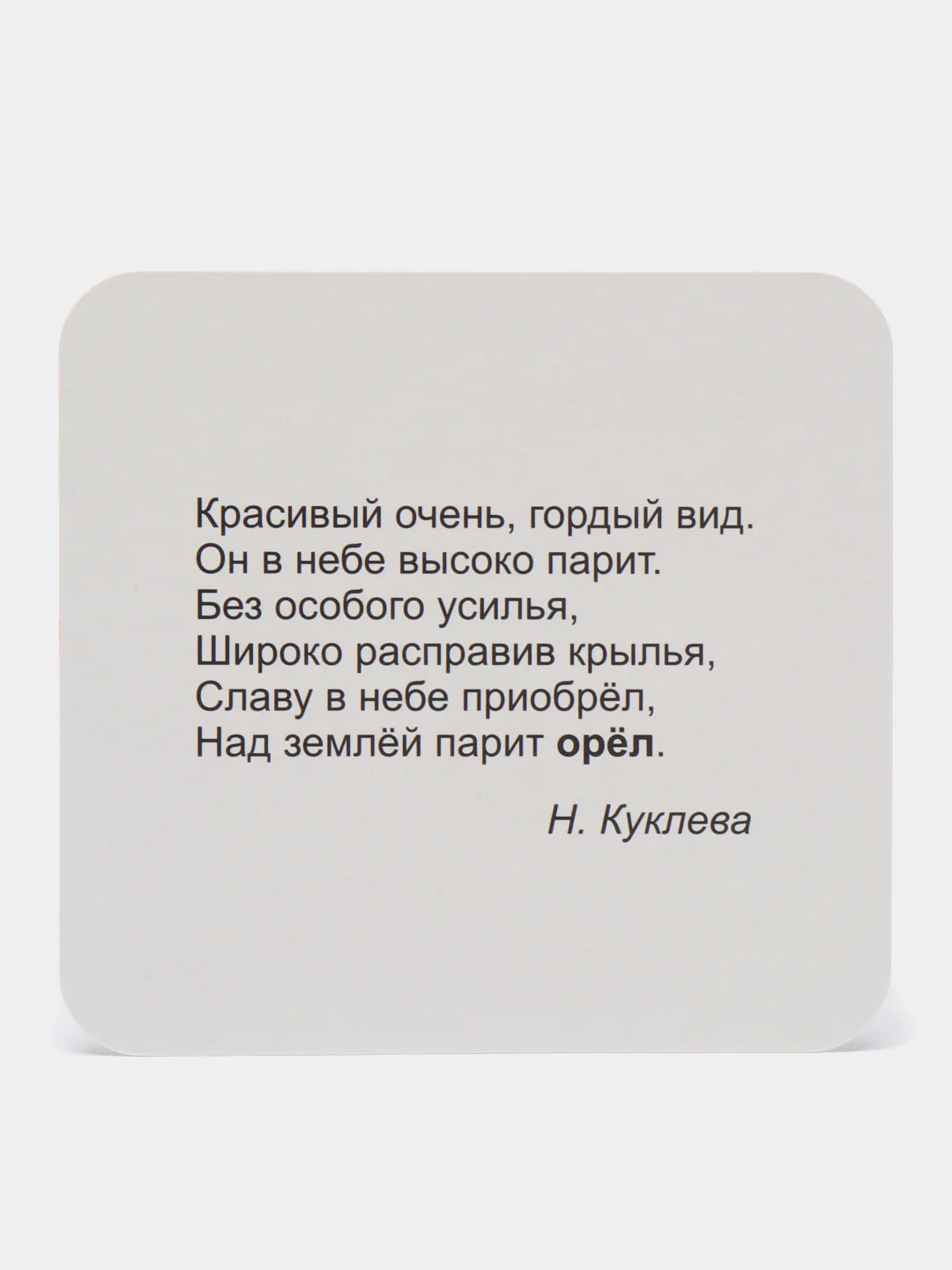 Птицы: 12 карточек, с красочными картинками, стихами и загадками для занятий с детьми