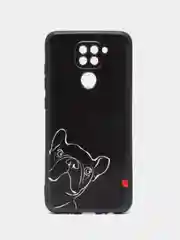 Песочный хаки чехол силиконовый для Xiaomi Redmi Note 9 (Сяоми Редми Ноут 9), с принтом, с рисунком
