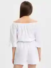 Белый комбинезон летний
