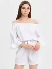 Белый комбинезон летний