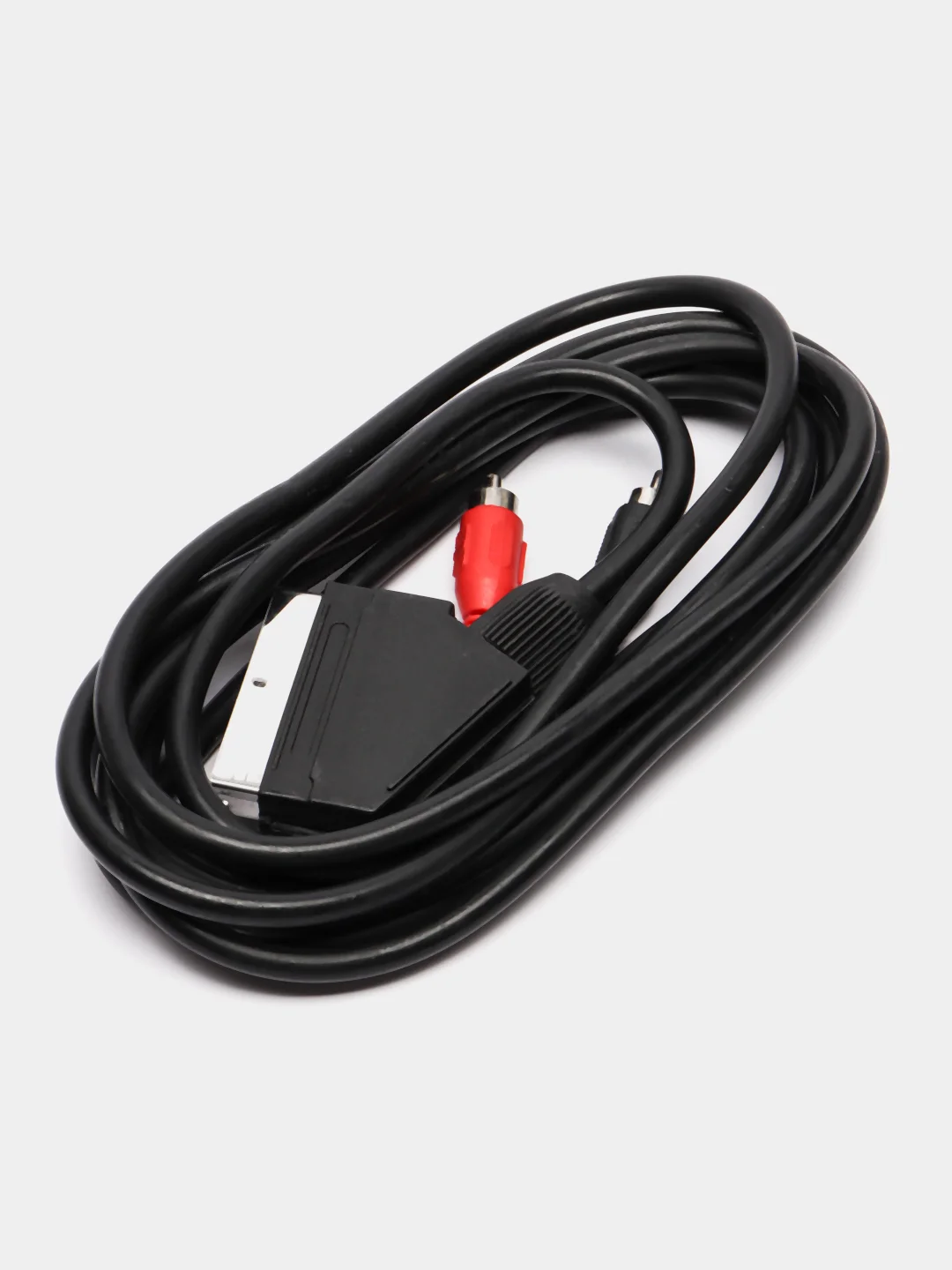 Кабель Аудио Видео SCART - 2 RCA для аналогово видеосигнала (тюльпаны / колокольчики)