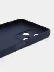Синий силиконовый чехол для Infinix HOT 30i (Инфиникс Хот 30 ай), прозрачный