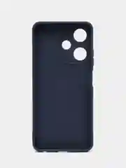 Синий силиконовый чехол для Infinix HOT 30i (Инфиникс Хот 30 ай), прозрачный