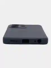 Синий силиконовый чехол для Infinix HOT 30i (Инфиникс Хот 30 ай), прозрачный