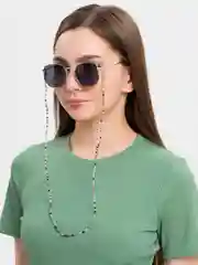 Черный цепочка для очков из бусин, бисера