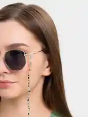 Черный цепочка для очков из бусин, бисера