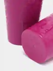 Тёмно-бордовый стакан пластиковый, многоразовый